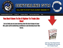 Tablet Screenshot of centerlinegym.com